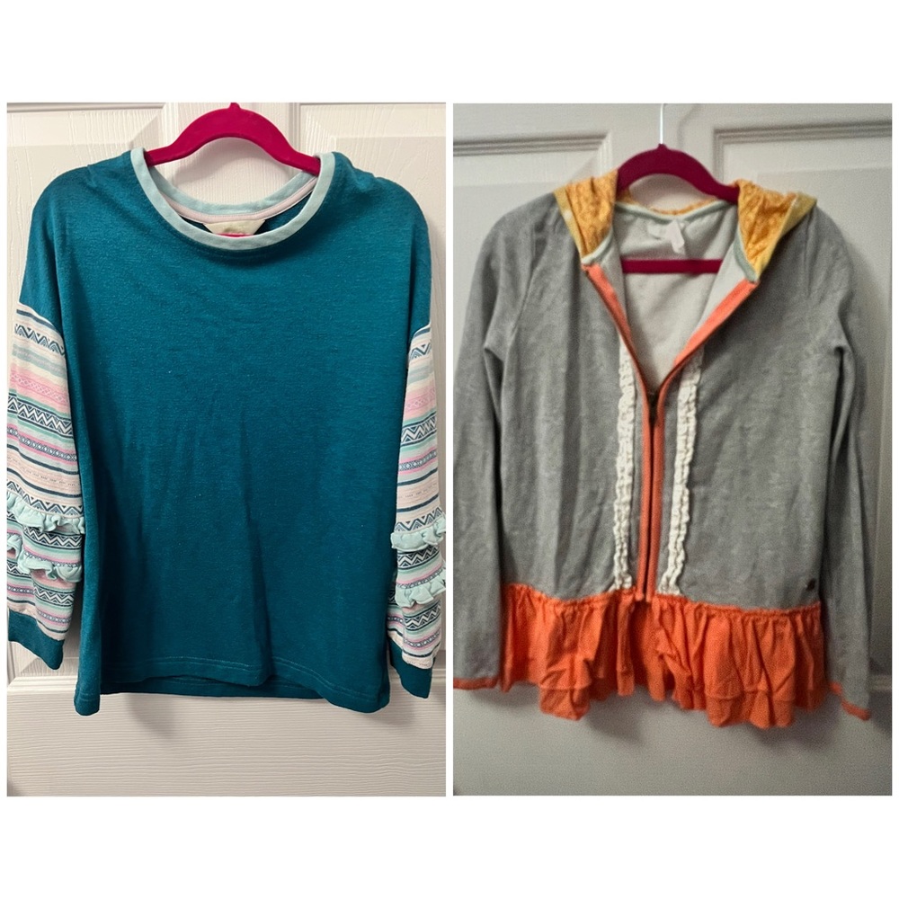 Size 8 & 10 Girls Matilda Jane sweatshirt and hoodie